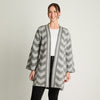 Cardigan Tejido Gris Mujer - 100% Algodón Lavable