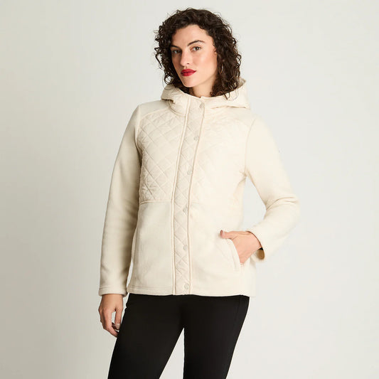 Polerón Polar Quilted Básico Beige