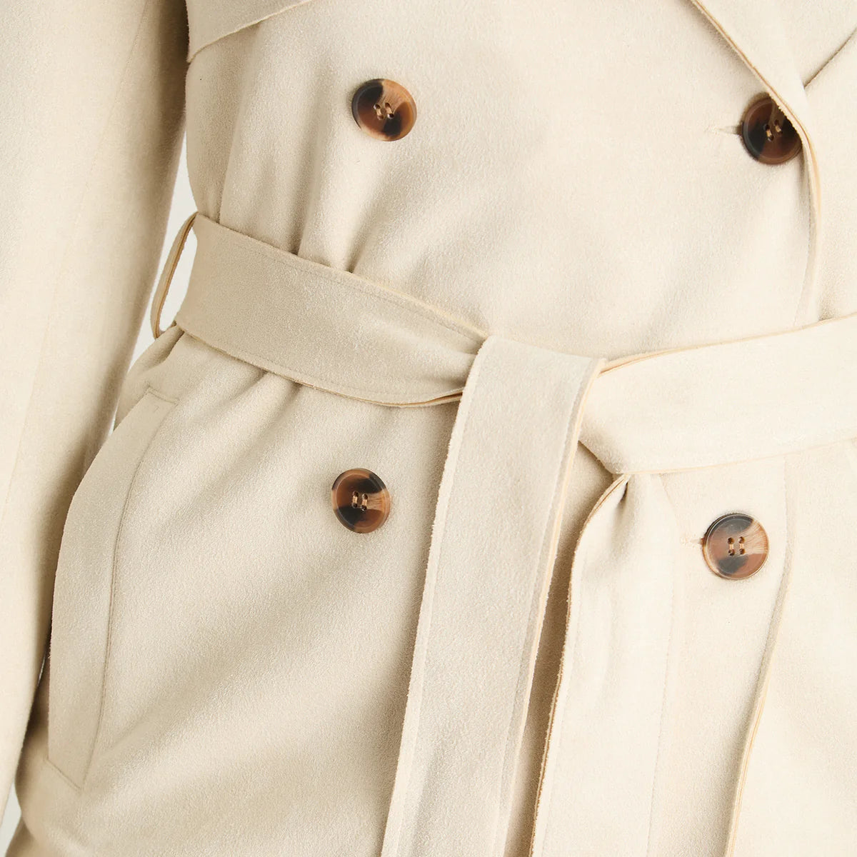 Casaca Trench Gamuza Mujer - Elegante y Versátil