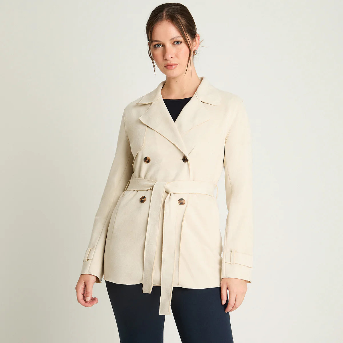 Casaca Trench Gamuza Mujer - Elegante y Versátil